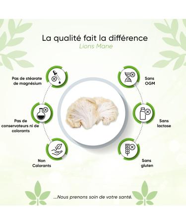 Lions Mane - 1950 mg per day - 240 capsules - extract 30:1 ( 19 500 mg Hericium Erinaceus per capsule) - with pill box - 30% polysaccharides - 5% beta glucan - vegan - high dose - Buy Online on GoSupps.com