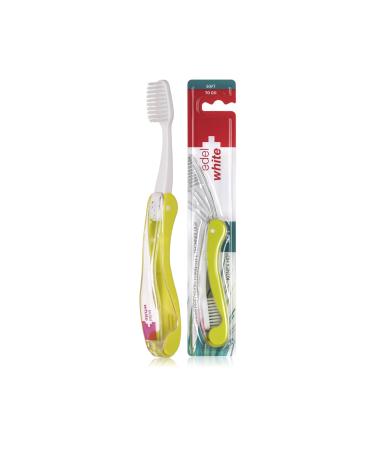 Edel+White Flosserbrush to go soft toothbrush I toothbrushes for on the go with ultra -frame bristles I very thorough tooth cleaning i travel toothbrush