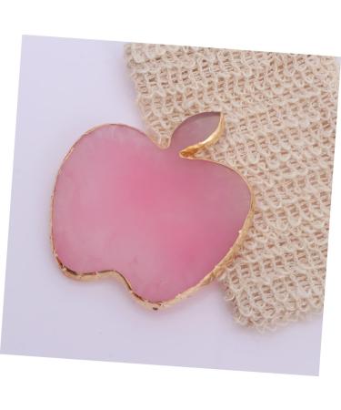 MERRYHAPPY MERRYHAPY 1 Piece Apple Shaped Manicure Palette With Gold Edge Professional Art Coloring Page For Nails Suitable For Color Mixing Photo Props 9*86cm Pink - Buy Online on GoSupps.com