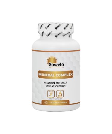 SOWELO Mineral Complex (120 Tablets) Eight Essential Minerals in Tablets