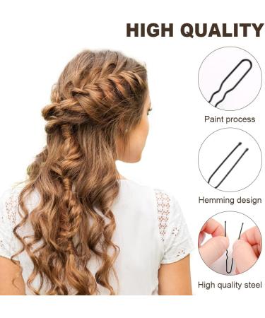 URAQT Hair Bun Set - 35 Invisible Hair Nets, 45 U Shaped Hair Pins - Black Hair Bun Holder Kit for Women - 80pcs - Buy Online on GoSupps.com