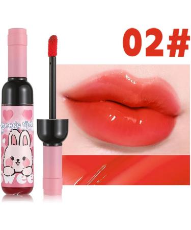 Wine LipstickLip Gloss Wine Colored Liquid Lip Gloss Long Lasting Water Resistant For Beauty Makeup For Women And Girls For A Natural Look 02 B - Buy Online on GoSupps.com