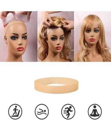 3-Piece Wig Handle Set | Silicone Weld-Resistant Headband for Wigs & Hair Extensions (White Dark Brown Light Brown) - Buy Online on GoSupps.com