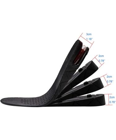 NEUTRY Breathable 4-Layer Height Increasing Elevator Shoe Insole with Air Cushion - 3.54 inch Lift - Buy Online on GoSupps.com