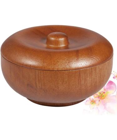 FARUTA Wooden Shaving Bowl for Men - Teak Wood Shaving Cream Bowl with Lid | International Shipping Available - Buy Online on GoSupps.com
