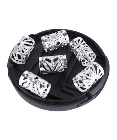 100pcs Silver Gold Dreadlocks Braiding Beads - Hair Coil Cuffs Tubes for DIY Braid Rings | Kid Girl & Women Hair Accessories - Buy Online on GoSupps.com