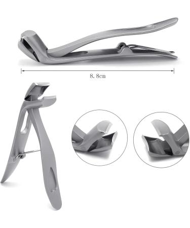 SUICRA Nail Clippers Fingernail Clipper Toenail Nail Clippers Angled Bent Head Super Sharp Wide Jaw Opening for Hard/Thick Fingernails and Toenails (Color : Schwarz) - Buy Online on GoSupps.com