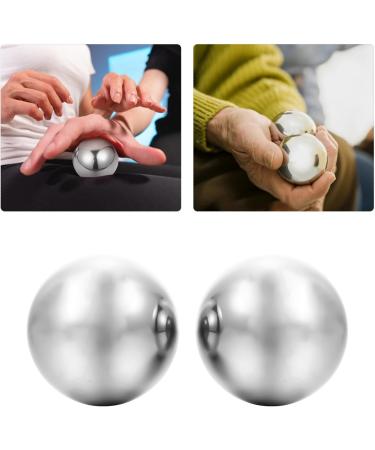 IPLUSMILE Stainless Steel Baoding Balls - 2 Pieces for Meditation Hand Exercises & Stress Relief - Buy Online on GoSupps.com