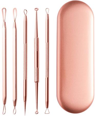 Acne Needle 5Pcs Acne Needle Pimple Tweezers Extractor Blackhead Remover Comedone Extractor Tool Blackheads Treatment (Color : 5pcs Gold) - Buy Online on GoSupps.com