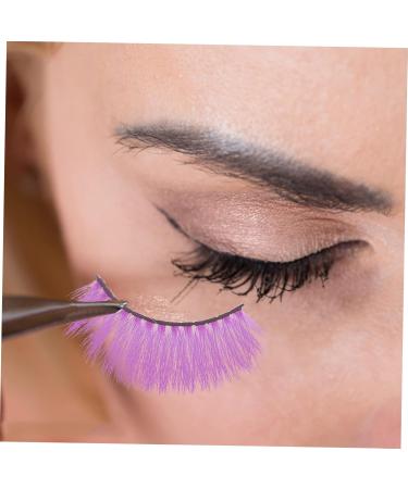 Mikinona 5 Pairs Colored False Eyelashes Halloween Eyelashes Dramatic Fake Eyelashes Cosplay Lashes Natural False Lashes Cosmetic Lashes Mermaid 3d Imitation European and American - Buy Online on GoSupps.com