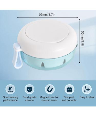 Prosdese Mirror Denture Box with Filter - Portable Bite Can & Toothpaste Tin for Safe Storage of Braces Bite Rail & False Teeth - International Shipping Available - Buy Online on GoSupps.com