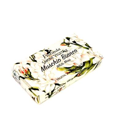 Florinda Magic of Flowers White Moss Vegetal Soap Bar - 100g | Natural Eco-Friendly & International Shipping - Buy Online on GoSupps.com
