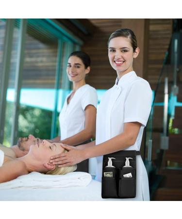Sithon Massage Oil Bottle Holder - Professional Therapist Holster for 2 Bottles | Adjustable Belt | Masseur Massage Lotion Carrier - Black (Pack of 1) - Buy Online on GoSupps.com