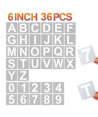 2 Inch Alphabet Letter Stencils Kit, 42 Pcs Reusable Interlocking Plastic  Letter Templates and Number Stencils for Painting on Wood, Wall, Fabric,  Rock, Chalkboard, Signage, and DIY Art Project price in UAE