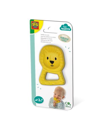SES Creative 13161 Teething ring Lou the Lion-100% natural rubber Multi one size