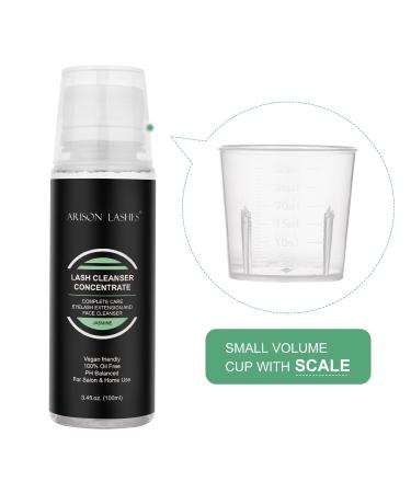Eyelash Cleansing Concentrate 100ml - Professional Foaming Shampoo for Lash Extensions | Jasmile Jasmine Essential Cleaner - Buy Online on GoSupps.com