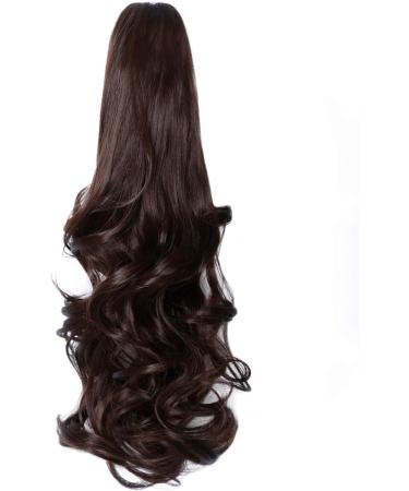 Yamel Long Curly Wavy Ponytail Extension - Natural Medium Brown - 16 inch - Buy Online on GoSupps.com
