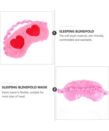 Adjustable Plush Heart Eye Mask for Daytime Naps, Travel, and Valentine's Day | Soft Blindfold for Deep Sleep and Relaxation - Buy Online on GoSupps.com