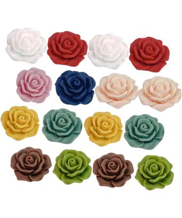 NUOBESTY 225 Pcs DIY Handmade Flocked Rose Material The Flowers Red Rose - Buy Online on GoSupps.com