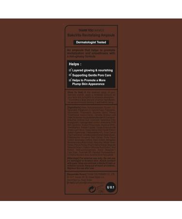 THANKYOU FARMER BakuVita Revitalizing Ampoule - Vegan Bakuchiol & Vitamin C Serum for Pore Care & Firming | 1.75 fl oz (50ml) - Ship Internationally - Buy Online on GoSupps.com