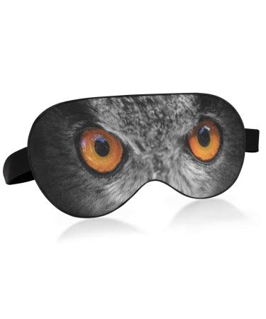 ALAZA Eagle Owl Eyes Animal Sleep Mask for Women Men Eye Mask for Sleeping Funny Blackout Cooling Sleeping Masks