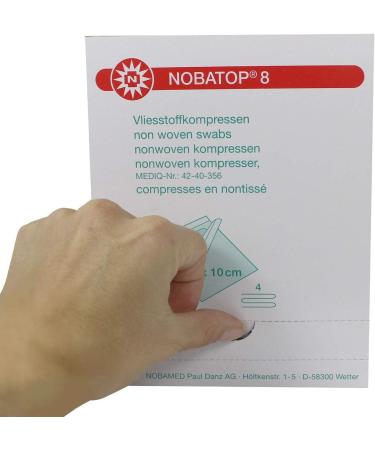 Noba Dressings - Sterile 10x10 cm Compresses 50 Pack (2 Pieces x 25) - International Shipping Available - Buy Online on GoSupps.com