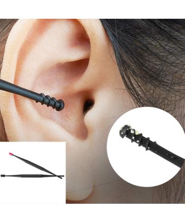 HEIMEABI Soft Silicone Double-Ended Ear Pick - Ear Wax Remover & Cleaner Kit (Black, One Size) - Buy Online on GoSupps.com