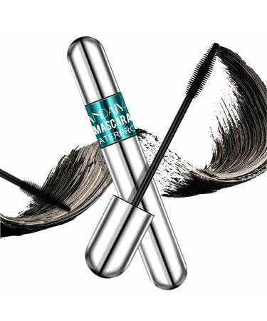 4D Silk Fiber Lash Mascara - Curly Defining Mascara Makeup No Smudge and Elastic Stretch Mascara Intense Length Lifting Curling Eye Makeup for Girls Women Shzons