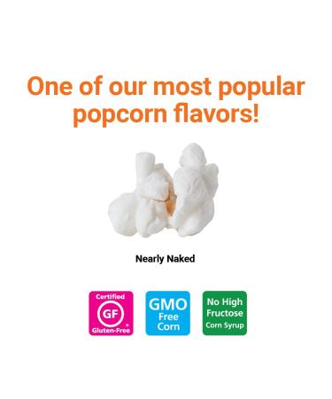 Popcornopolis Nearly Naked Gourmet Popcorn 4.5oz Snack Bags - Pack of 8 - Buy Online on GoSupps.com
