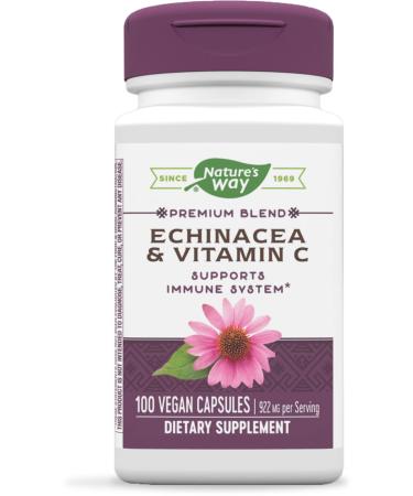 Nature's Way Echinacea & Vitamin C  Immune Support*  100 Capsules