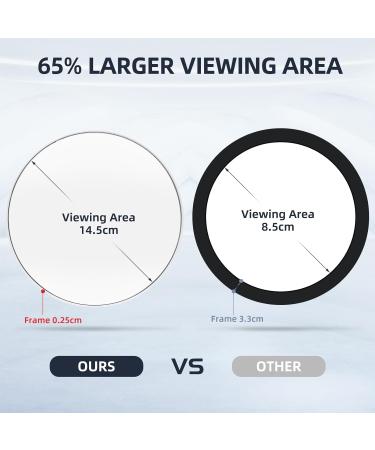 Suupvaor 6-Inch 30x Magnification Mirror with Suction Cups | Travel Compact Makeup Mirror & Tweezers Kit - Pink - Buy Online on GoSupps.com