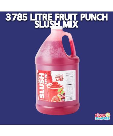 ZippySweets - Fruit Punch Flavour For Slushy Machine 1 Gallon 5:1 Concentrate Slushie Syrup with Bonus Mixing Guide for Commercial and Home Slushie Machine - Buy Online on GoSupps.com
