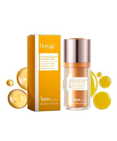 Peptide Eye Cream, Anti-Wrinkle Moisturizer for Puffy Eyes, Fine Lines, Dark Circles, Lifting & Firming, 15ml