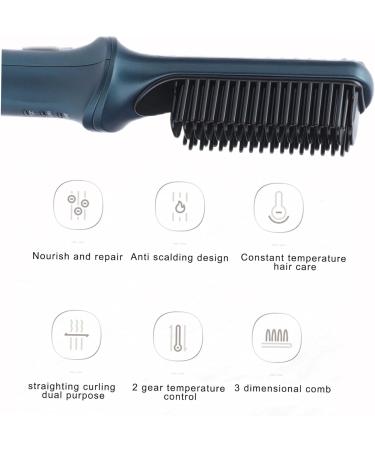 2-in-1 Electric Hair Straightener & Curling Iron - Intelligent Hair Styling Comb for Women - Buy Online on GoSupps.com