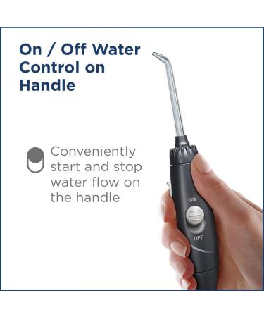 Waterpik Ultra Professional Water Flosser - 7 Tips, 10 Settings, Dental Plaque Removal Tool - Black (WP-662UK) - 2pin UK Bathroom Plug - Buy Online on GoSupps.com
