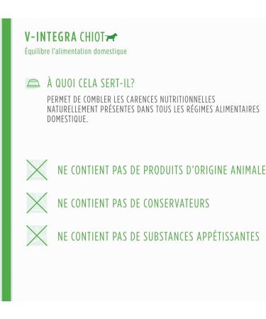 V-INTEGRA Puppy - Complete Supplement Rich in Vitamins and Minerals for Homemade and Barf Diets for Puppies - 200 g - Made in Italy - Buy Online on GoSupps.com
