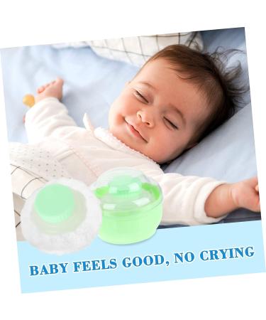 FOMIYES 6 Pcs Powder Puff Box Set - Travel Size Baby & Makeup Powder Puffs in Green PP Container - Buy Online on GoSupps.com