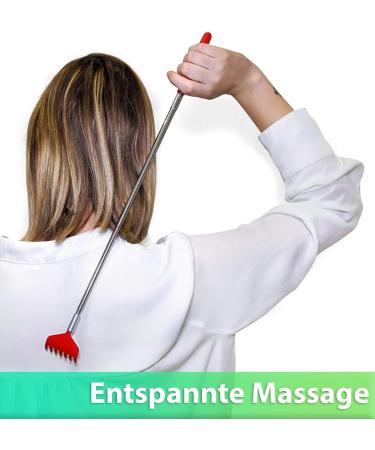 Red Stainless Steel Back Scratcher - Premium Quality for Instant Relief | Shop Internationally - Buy Online on GoSupps.com