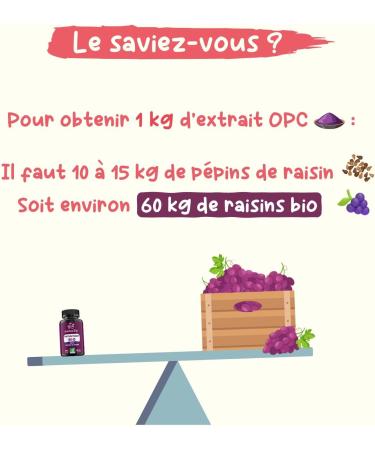 Antioxydant (120 g lules - 2 4 mois) BlO | 70% d'OPC | Extrait de P pins de Raisin | Premium & Vegan | Garanti sans produits chimiques | Compl ment alimentaire Polyph nols | anti oxydant puissant - Buy Online on GoSupps.com