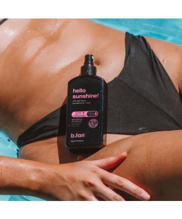 b.tan SPF 7 Tanning Oil Sprays & Aloe Vera Kit | 3 Pack Suncare Bundle - 2 Dark Dry Spray Tanner Browning Oil with 1 Pack Face & Body Cooling Aloe Gel - Buy Online on GoSupps.com