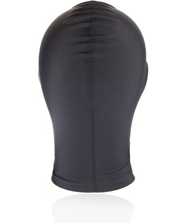 Black Full Cover Zentai Hood Mask with Open Mouth and Sponge Cushion - Buy Online on GoSupps.com