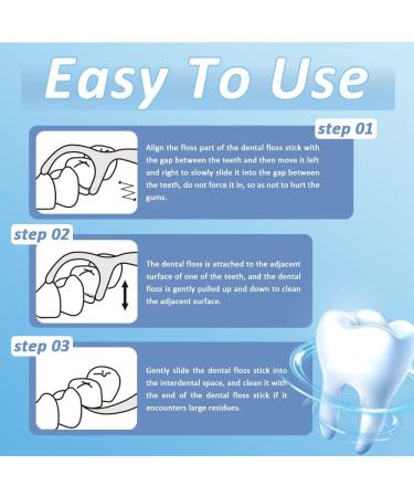 Travel Dental Floss Case - 6 Pack of 300 High Toughness Unflavored Dental Floss Picks & Toothpicks - Perfect for Travel & Oral Care - Buy Online on GoSupps.com