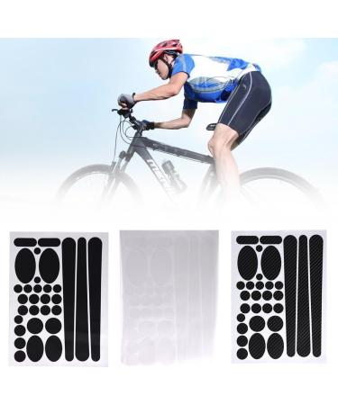 Black Bike Frame Sticker Decals - Chainstay & Frame Protector Kit | Cycle Decorating Film - Buy Online on GoSupps.com