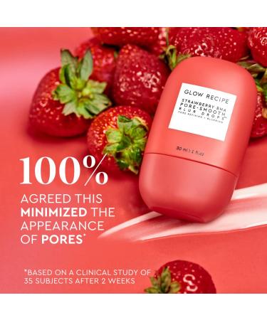 Glow Recipe Strawberry BHA Pore-Smooth Blur Drops 30ml - Oil-Free BHA Primer for Pore Minimizing & Glowing Skin - Antioxidant Face Serum for Women - Buy Online on GoSupps.com