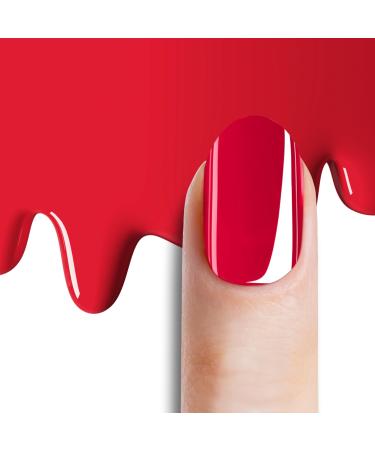 Bot 20x UV gel nail foil self -adhesive - up to 3 weeks stop - dermatest "very good" - All -in -1 nail foils self -adhesive: no under/overlock necessary Summer red - Buy Online on GoSupps.com