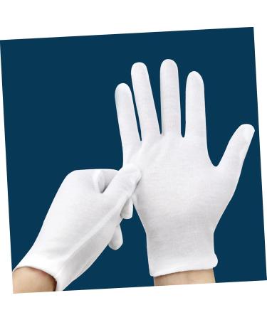 minkissy 30 Pairs Overnight Moisture Gloves Bedtime Cotton Healing Cotton Gloves Moisturizing Mittens Jewelry Inspection Gloves Cream Gloves Women's Dry Hands Honey White - Buy Online on GoSupps.com