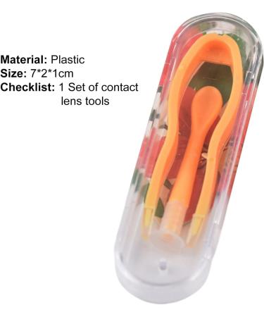 Portable Contact Lenses Remover and Inserter Tool Case Set Tweezers Suction Stick Contact Lenses Inserter Removal Tool for Contact Lenses User Arc Design Reusable Green - Buy Online on GoSupps.com