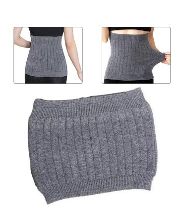 Thermal Lumbar Support Lower Back Belt Brace Cashmere Knit Stomach Kidney Warmer Thicken Thermal Cashmere Knit Warmer Band Abdominal Binder Stomach Lumbar Lower Back Support Brace Waist Grey (m) - Buy Online on GoSupps.com