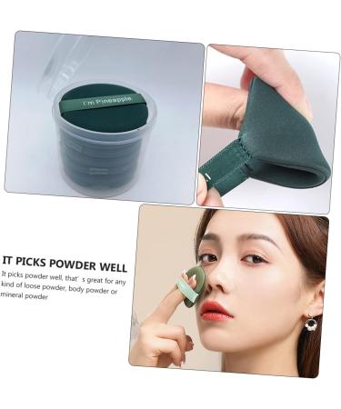  minkissy minkissy 7pcs Reusable Cosmetic Sponge Powder Makeup Cushion for Powder Wet and Dry Use Green Color - Buy Online on GoSupps.com