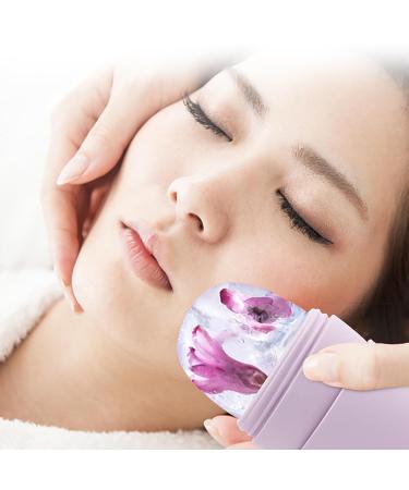 Buy Ice Roller for Face & Eye | Facial Ice Roller Mold for Contours & Skin Repair | Purple Beauty Tool - Shrink Pores & Enhance Glow - Buy Online on GoSupps.com